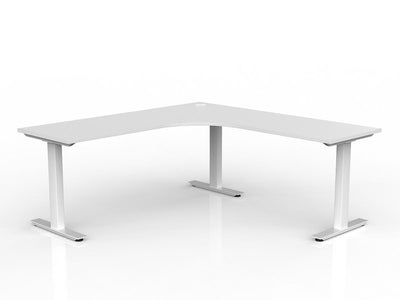 1800mm x 600mm (2 Piece top) / White Powdercoat / Studio White