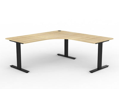 Agile Fixed Height 90 Degrees Workstation - Right Hand Workstation Return