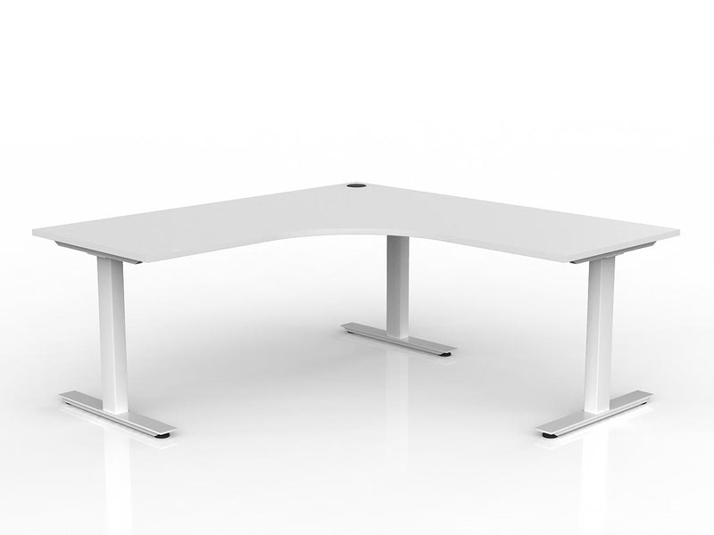 Agile Fixed Height 90 Degrees Workstation - Right Hand Workstation Return