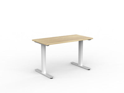 1200mm x 600mm / White Powdercoat / New Oak Ravine