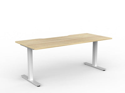 1800mm x 750mm / White Powdercoat / New Oak Ravine