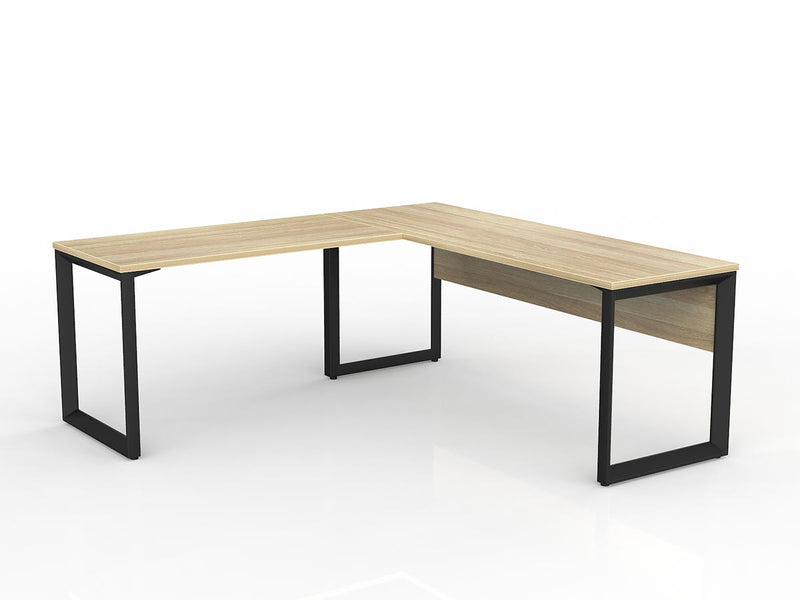 Anvil Desk with Return and Modesty - Left Hand