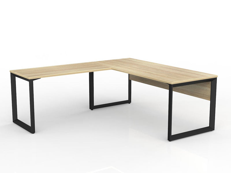 Anvil Desk with Return and Modesty - Left Hand