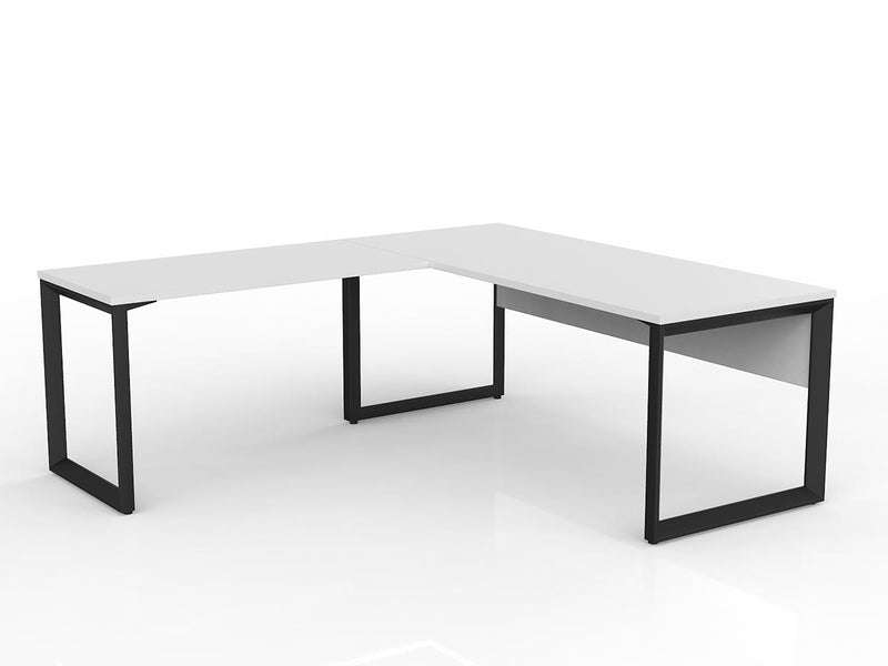 Anvil Desk with Return and Modesty - Left Hand