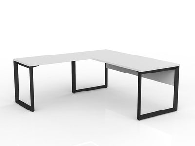 Anvil Desk with Return and Modesty - Left Hand