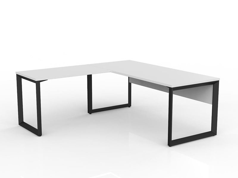 Anvil Desk with Return and Modesty - Left Hand