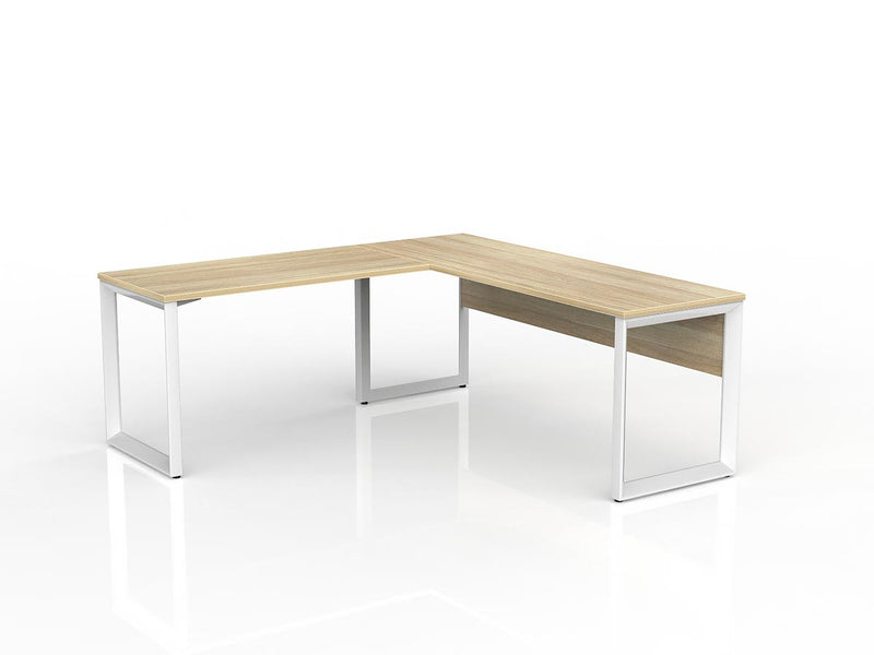 Anvil Desk with Return and Modesty - Left Hand
