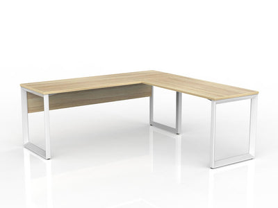 1800mm x 600mm + 1200mm x 600mm / White Powdercoat / New Oak Ravine