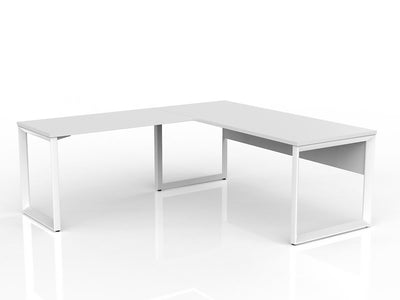 Anvil Desk with Return and Modesty - Left Hand