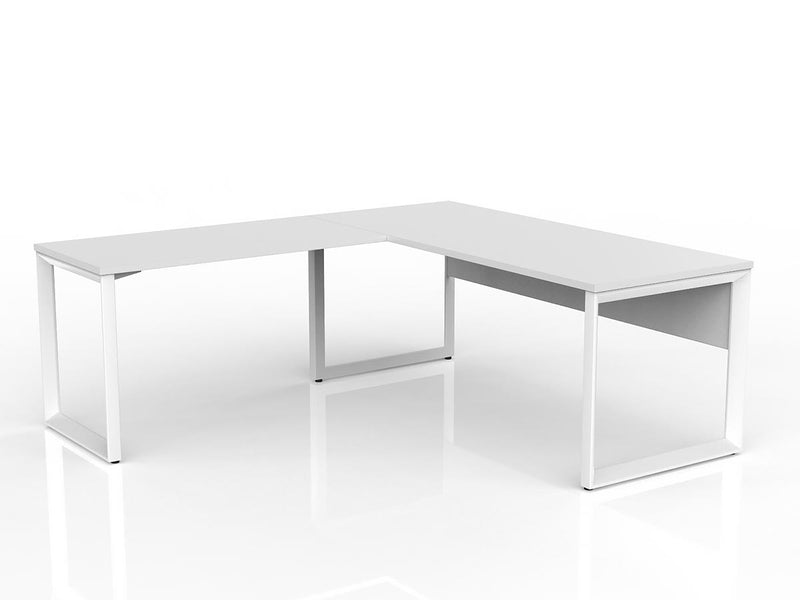 Anvil Desk with Return and Modesty - Left Hand