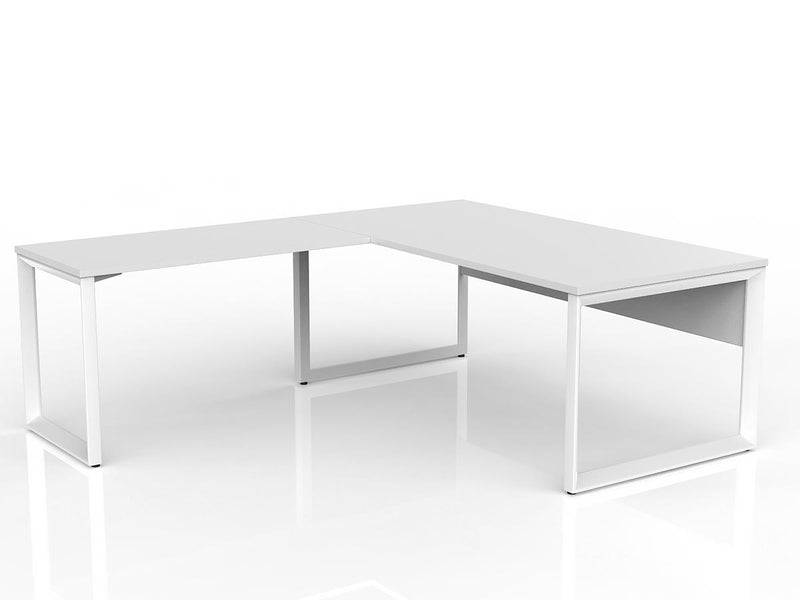 Anvil Desk with Return and Modesty - Left Hand