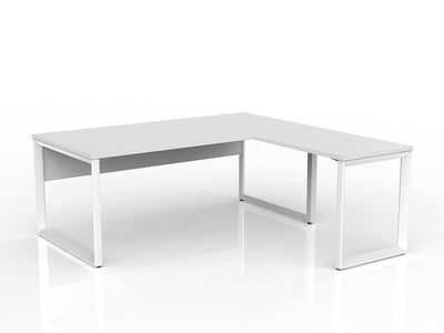 1800mm x 900mm + 900mm x 600mm / White Powdercoat / Studio White