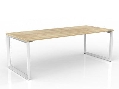2100mm x 900mm / White Powdercoat / New Oak Ravine