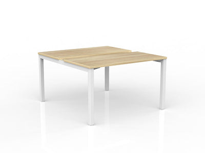 1200mm x 600mm / White Powdercoat / New Oak Ravine