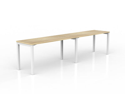 1500mm x 600mm / White Powdercoat / New Oak Ravine