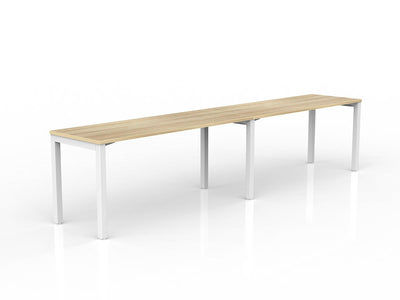 1600mm x 600mm / White Powdercoat / New Oak Ravine