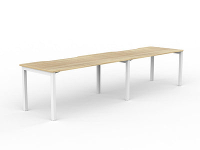 1600mm x 800mm / White Powdercoat / New Oak Ravine