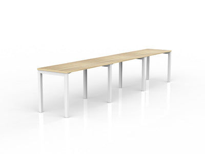 1200mm x 600mm / White Powdercoat / New Oak Ravine