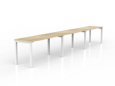 1500mm x 600mm / White Powdercoat / New Oak Ravine