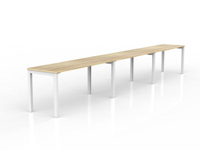 1600mm x 600mm / White Powdercoat / New Oak Ravine