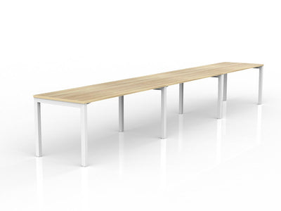 1600mm x 750mm / White Powdercoat / New Oak Ravine