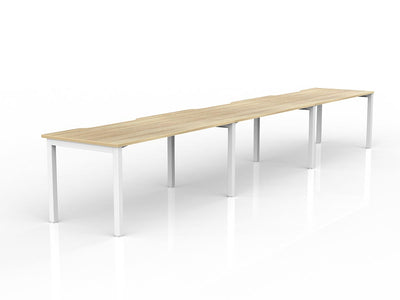 1600mm x 800mm / White Powdercoat / New Oak Ravine