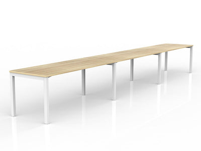 1800mm x 750mm / White Powdercoat / New Oak Ravine