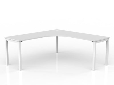 White Powdercoat / Right hand / 1800mm 90° x 600mm (2 Piece top)