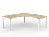 Axis Single 90 degree Workspace - New Oak Worktop