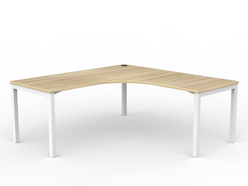 Axis Single 90 degree Workspace - New Oak Worktop