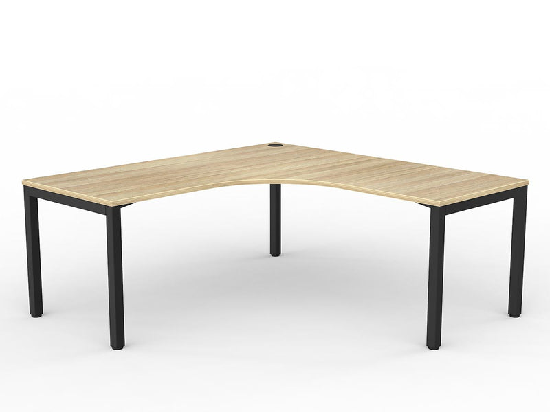 Axis Single 90 degree Workspace - New Oak Worktop