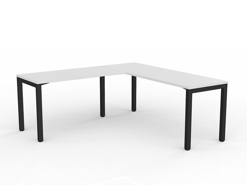 Axis Straightline Office Desk with Return - White Worktop