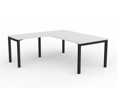 Axis Straightline Office Desk with Return - White Worktop
