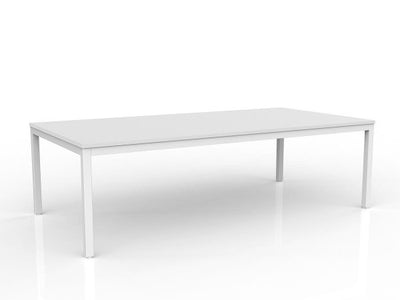2400mm W x 1200mm D / Studio White / White Powdercoat