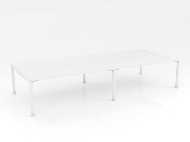 Axis Stretch 4 Person Double Sided Desk