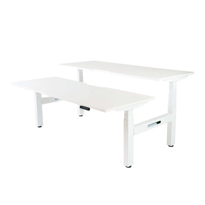 Boost Plus Electric Height Adjustable 2 Person Double Sided Workstation