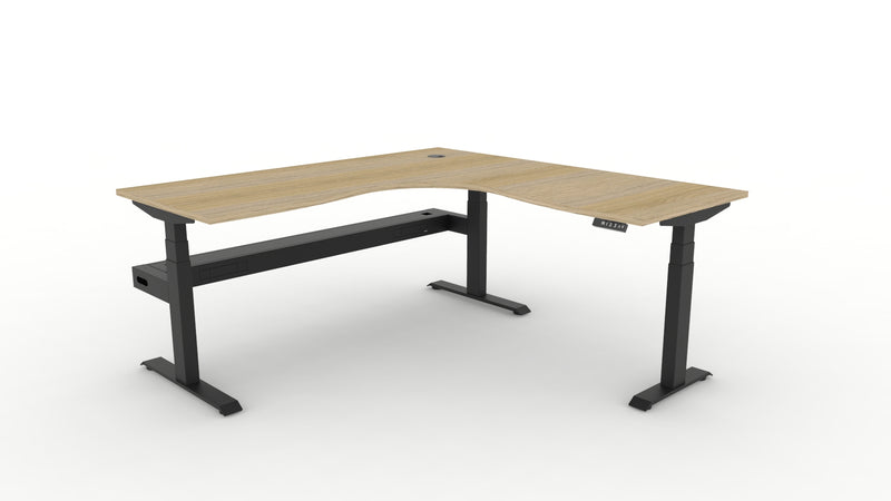Boost Plus Electric Height Adjustable Corner Workstation