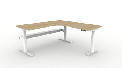 Boost Plus Electric Height Adjustable Corner Workstation