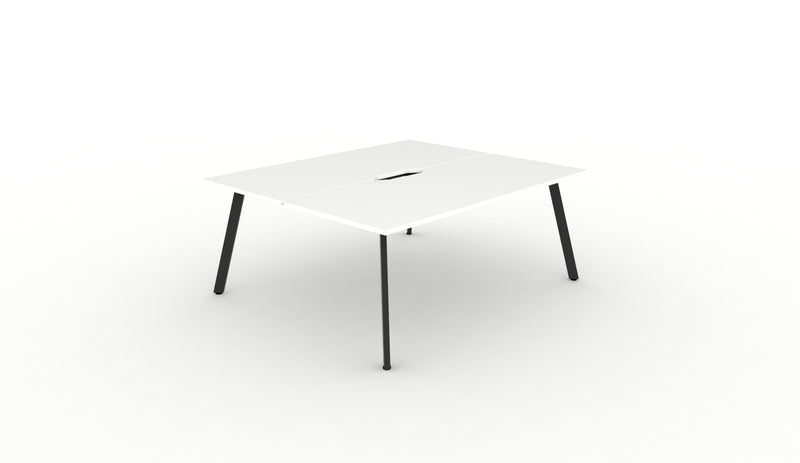 Deluxe Eternity 2 Person Back To Back Workstation - No Screen