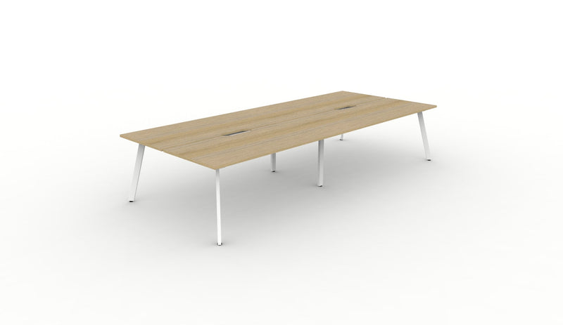 Deluxe Eternity 4 Person Back To Back Workstation - No Screen