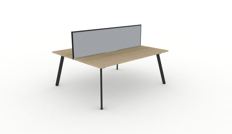 Deluxe Eternity 2 Person Back To Back Workstation -  With Screens
