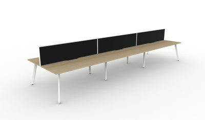 Deluxe Eternity Back To Back Workstations - With Screen