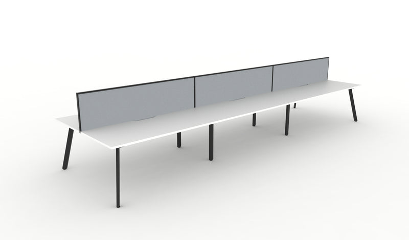 Deluxe Eternity Back To Back Workstations - With Screen