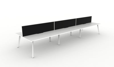 Deluxe Eternity Back To Back Workstations - With Screen