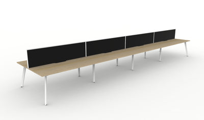 Deluxe Eternity Back To Back Workstations - With Screen