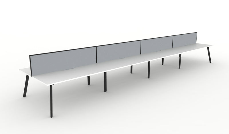 Deluxe Eternity Back To Back Workstations - With Screen