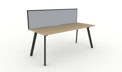 1200mm Wide x 750mm Deep / Natural Oak Top / Black Frame
