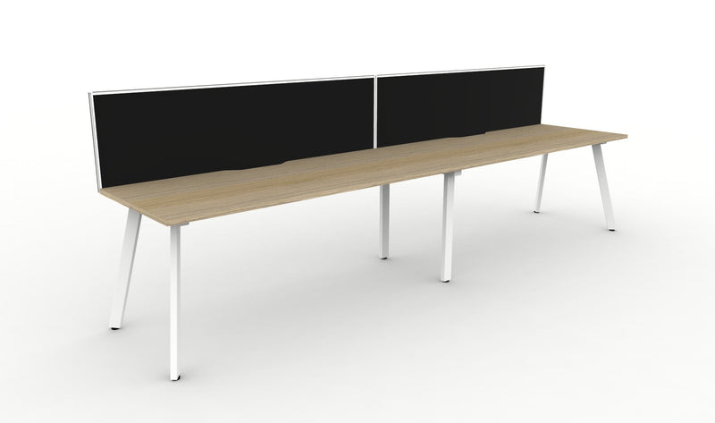Deluxe Eternity 2 Person Single Sided Workstation - With Screen