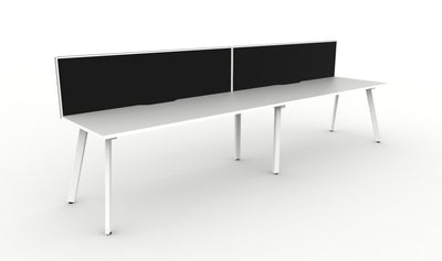 Deluxe Eternity 2 Person Single Sided Workstation - With Screen