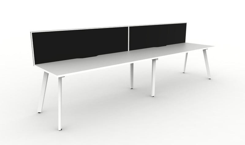 Deluxe Eternity 2 Person Single Sided Workstation - With Screen